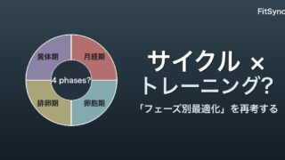 月経周期と筋トレ ― 「フェーズ別最適化」のエビデンスを正直に読み解く